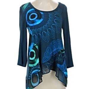 Desigual beautiful blue top M